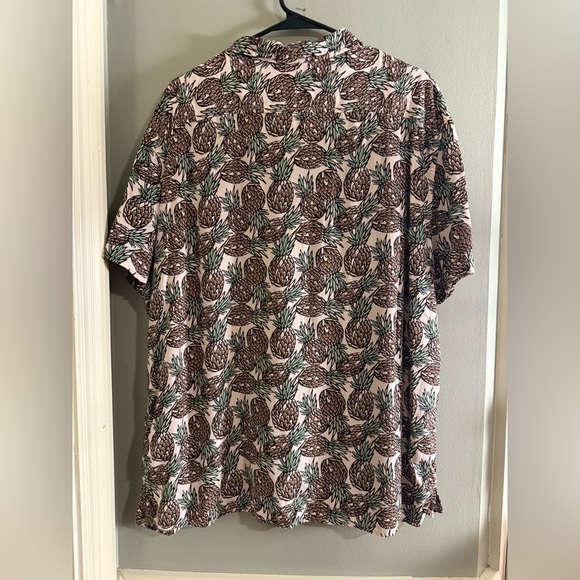Goodfellow & Co Men's Pineapple Print Shirt - Brown - Picture 2 of 5